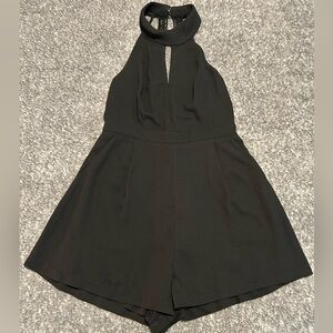 Lulu's Black Halter Jumpsuit